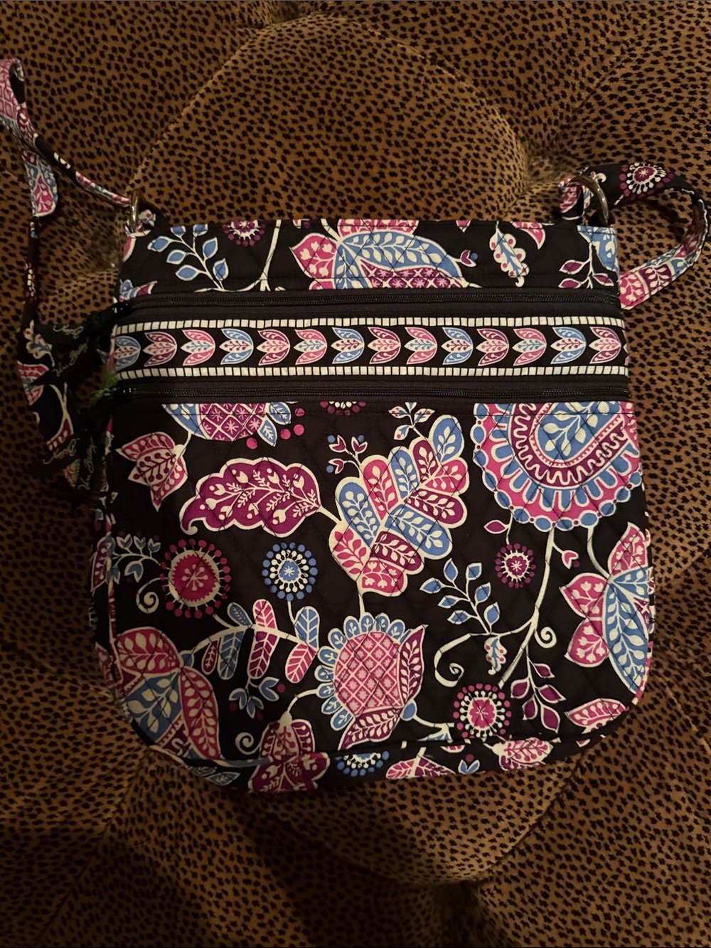 Vera Bradley Triple Zip Hipster in Alpine Floral Bag